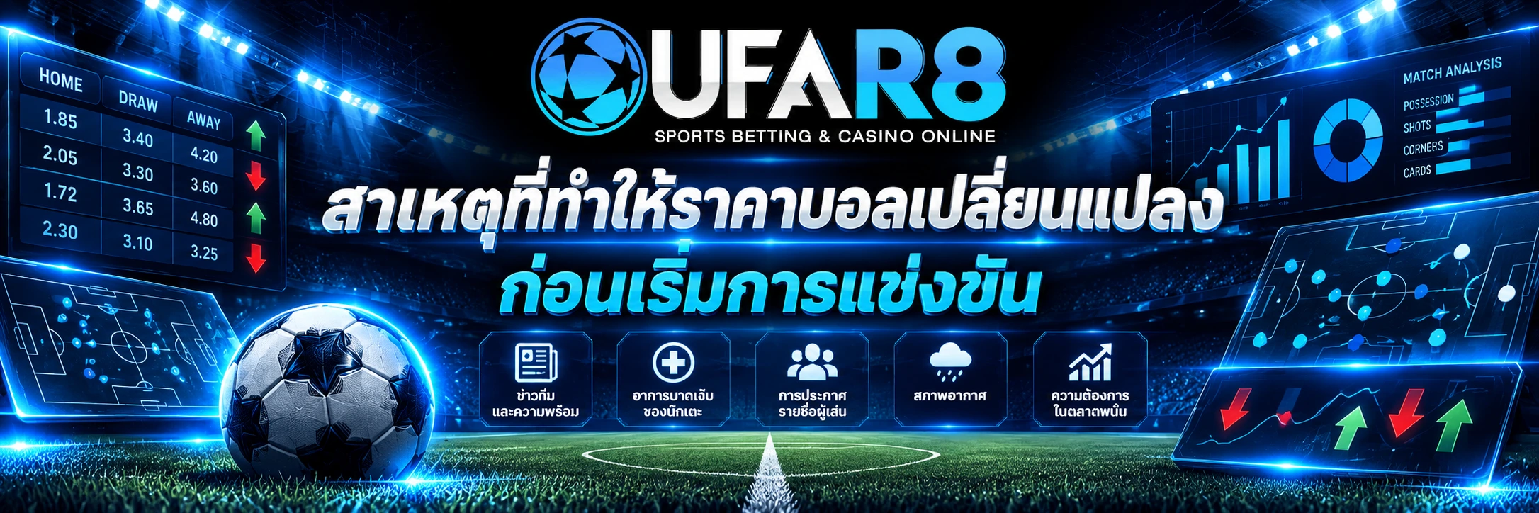 สาเหตุที่ทำให้ราคาบอลเปลี่ยนแปลง